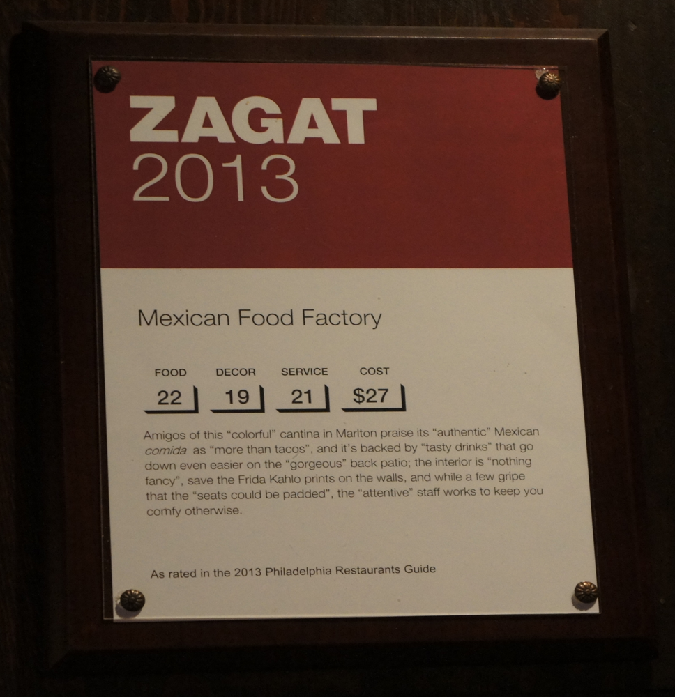 Zagat 2013